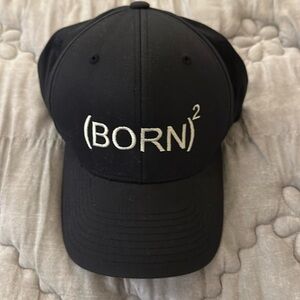 Navy Blue Born again flex fit cap